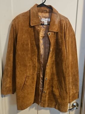 Norm Thompson Women's Tan Suede Shirt Jacket